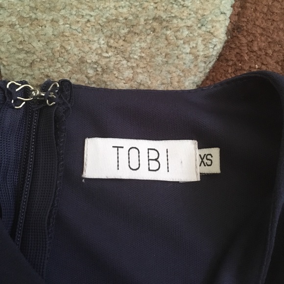 Navy Blue Mini Dress - Picture 4 of 6